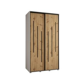 Armoire Davos 8 a portes coulissantes H. 235,2 x L. 130 x P. 45 2 portes