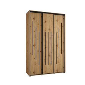 Armoire Davos 8 a portes coulissantes H. 235,2 x L. 160 x P. 45 3 portes