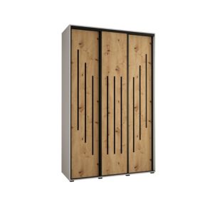 Armoire Davos 8 a portes coulissantes H. 235,2 x L. 160 x P. 60 3 portes