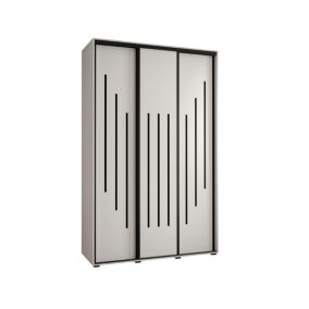 Armoire Davos 8 a portes coulissantes H. 235,2 x L. 160 x P. 60 3 portes