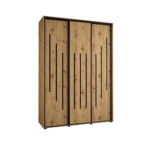 Armoire Davos 8 a portes coulissantes H. 235,2 x L. 180 x P. 60 3 portes