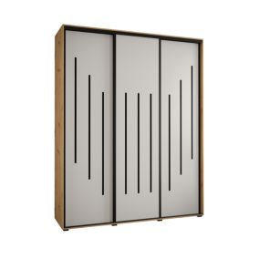 Armoire Davos 8 a portes coulissantes H. 235,2 x L. 190 x P. 45 3 portes