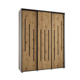 Armoire Davos 8 a portes coulissantes H. 235,2 x L. 190 x P. 45 3 portes