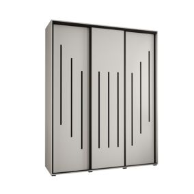 Armoire Davos 8 a portes coulissantes H. 235,2 x L. 200 x P. 45 3 portes