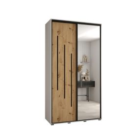 Armoire Davos 9 a portes coulissantes H. 235,2 x L. 140 x P. 60 2 portes