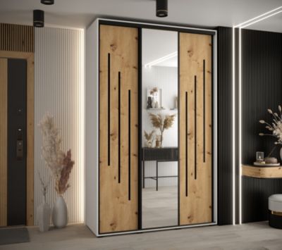 Armoire Davos 9 a portes coulissantes H. 235,2 x L. 150 x P. 45 3 portes