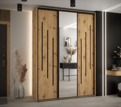 Armoire Davos 9 a portes coulissantes H. 235,2 x L. 170 x P. 45 3 portes