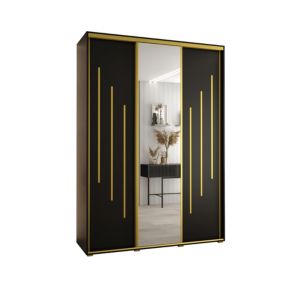 Armoire Davos 9 a portes coulissantes H. 235,2 x L. 170 x P. 60 3 portes