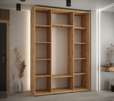 Armoire Davos 9 a portes coulissantes H. 235,2 x L. 180 x P. 45 3 portes