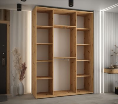 Armoire Davos 9 a portes coulissantes H. 235,2 x L. 180 x P. 45 3 portes
