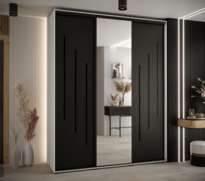 Armoire Davos 9 a portes coulissantes H. 235,2 x L. 190 x P. 45 3 portes