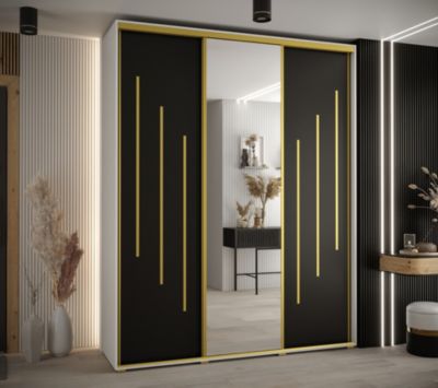 Armoire Davos 9 a portes coulissantes H. 235,2 x L. 190 x P. 60 3 portes