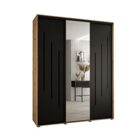 Armoire Davos 9 a portes coulissantes H. 235,2 x L. 200 x P. 60 3 portes