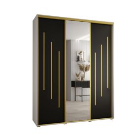 Armoire Davos 9 a portes coulissantes H. 235,2 x L. 200 x P. 60 3 portes