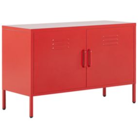 Armoire de bureau moderne en acier rouge URIA