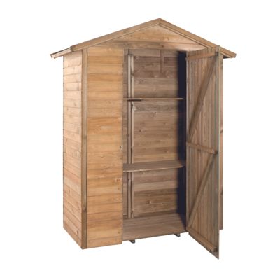 Armoire de jardin en bois MERINA 175 x 83 x H215 cm