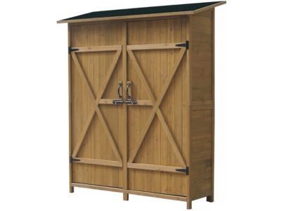 Armoire de jardin "Espacio" 140 x 49 x 162 cm  Marron