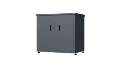 Armoire de jardin Gary acier galvanisé anthracite Weka l.90 x h.85,5 x P.62,5cm
