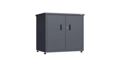 Armoire de jardin Gary acier galvanisé anthracite Weka l.90 x h.85,5 x P.62,5cm