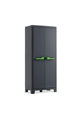 Armoire de jardin haute, rangement extérieur, l.80 x P.44 x H.182 cm, Keter Moby