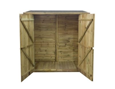 Armoire de jardin à outils 1.66x0.82 m H.1.86 - avec plancher et paroi arrière - DOM84