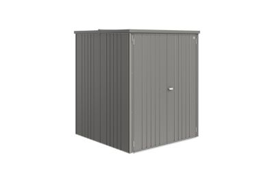 Armoire de jardin, rangement outils, acier gris, l.156 x P.155 x H.184 cm, Biohort