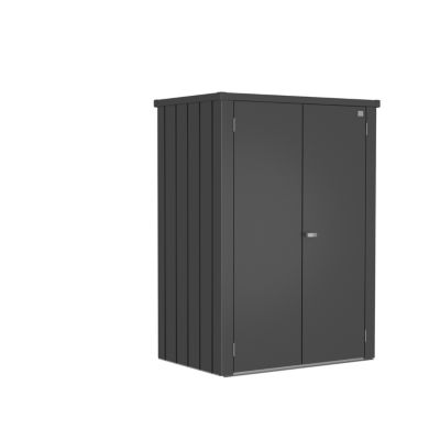 Armoire de jardin Roméo acier anthracite Biohort l.132 x P.87 x H.181 cm