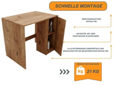 Armoire de lavage RAUMHIRSCH Armoire à linge pour machine à laver et sèche-linge