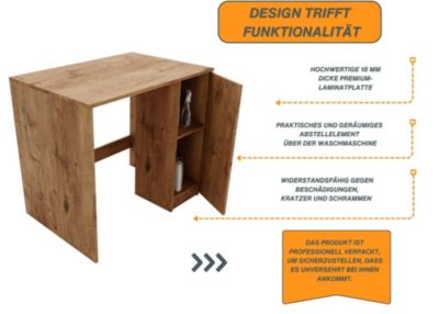 Armoire de lavage RAUMHIRSCH Armoire à linge pour machine à laver et sèche-linge