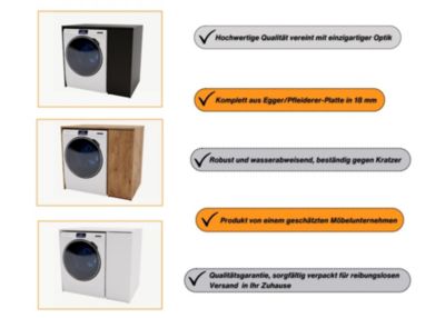 Armoire de lavage RAUMHIRSCH Armoire à linge pour machine à laver et sèche-linge