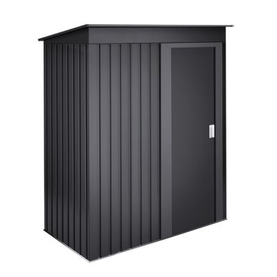 Armoire de Rangement Extérieur 1,39m² Neat Anthracite - 162x86x181cm - Porte coulissante - Abri de jardin métal
