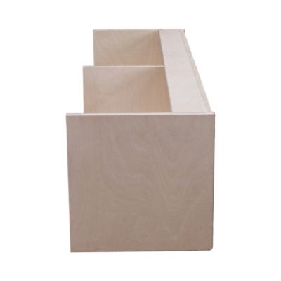 Armoire de Rangement pour Camping-Car en MDF avec Rebord Noir 120 x 25 x 25 cm