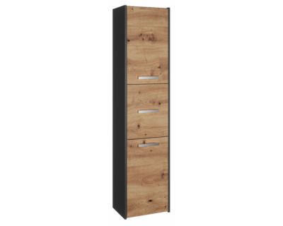 Armoire de salle de bain, antracite, chêne artisan, 170 x 40 x 30 cm