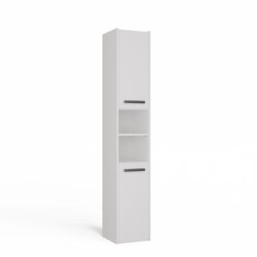 Armoire de salle de bain, blanc mat, 170 x 30 x 30 cm
