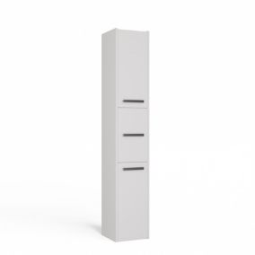 Armoire de salle de bain, blanc mat, 170 x 30 x 30 cm