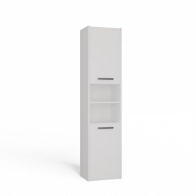 Armoire de salle de bain, blanc mat, 170 x 40 x 30 cm