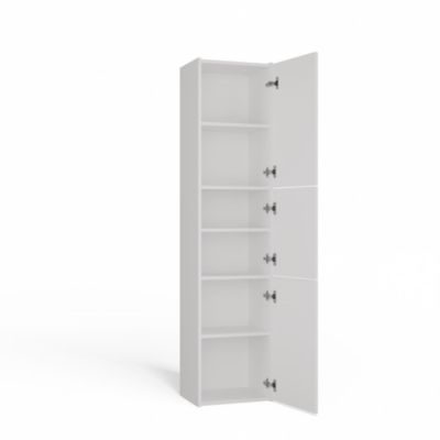 Armoire de salle de bain, blanc mat, 170 x 40 x 30 cm