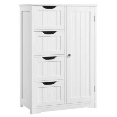 Armoire de Salle de Bain Commode Meuble de Rangement pour Entrée Chambre Salon