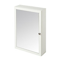 Armoire de salle de bains avec miroir GoodHome Perma blanc L. 50 cm