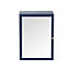 Armoire de salle de bains avec miroir GoodHome Perma bleu L. 50 cm