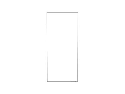 Armoire de salle de bains blanc brillant l.40 x H.90 x P.36 cm, GoodHome Imandra