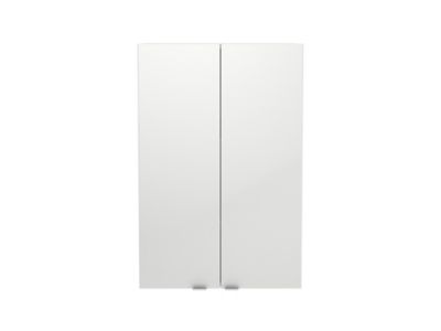 Armoire de salle de bains blanc brillant l.60 x H.90 x P.36 cm, GoodHome Imandra