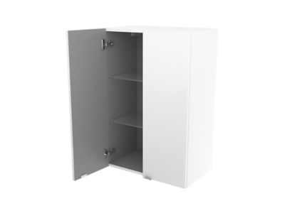 Armoire de salle de bains blanc brillant l.60 x H.90 x P.36 cm, GoodHome Imandra