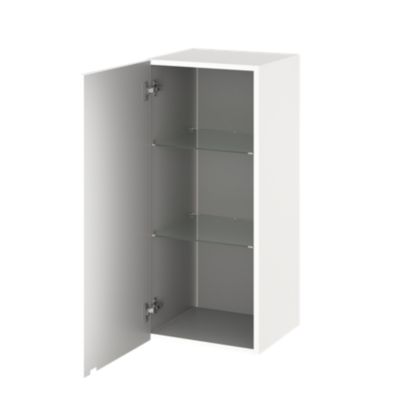 Armoire de salle de bains blanc mat l.40 x H.90 x P.36 cm, GoodHome Imandra
