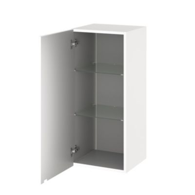 Armoire de salle de bains blanc mat l.40 x H.90 x P.36 cm, GoodHome Imandra
