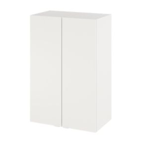 Armoire de salle de bains blanc mat l.60 x H.90 x P.36 cm, GoodHome Imandra