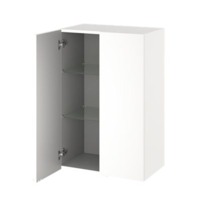 Armoire de salle de bains blanc mat l.60 x H.90 x P.36 cm, GoodHome Imandra