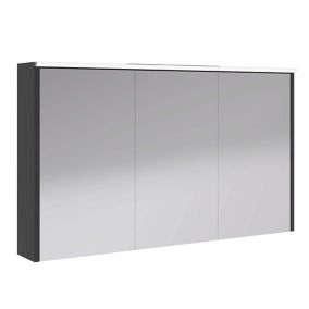 Armoire miroir salle de bain armoire de toilette murale meuble d'angle 2  étagères dim. 30l x 18,4l x 60h cm acier inox. - Conforama