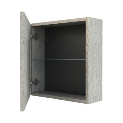 Armoire de salle de bains effet chêne clair l.50 x H.50 x P.17 cm, Calao