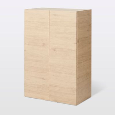 Armoire de salle de bains effet chêne l.60 x H.90 x P.36 cm, GoodHome Imandra